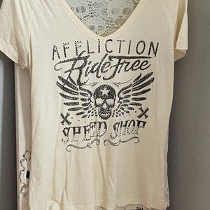 Affliction size Large lace back